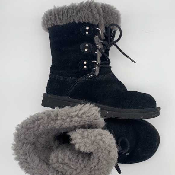 UGG Boots shearling gray, size US 2 (Kids) - Picture 1 of 5